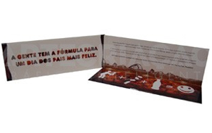 Folder Coca Cola Dia dos Pais